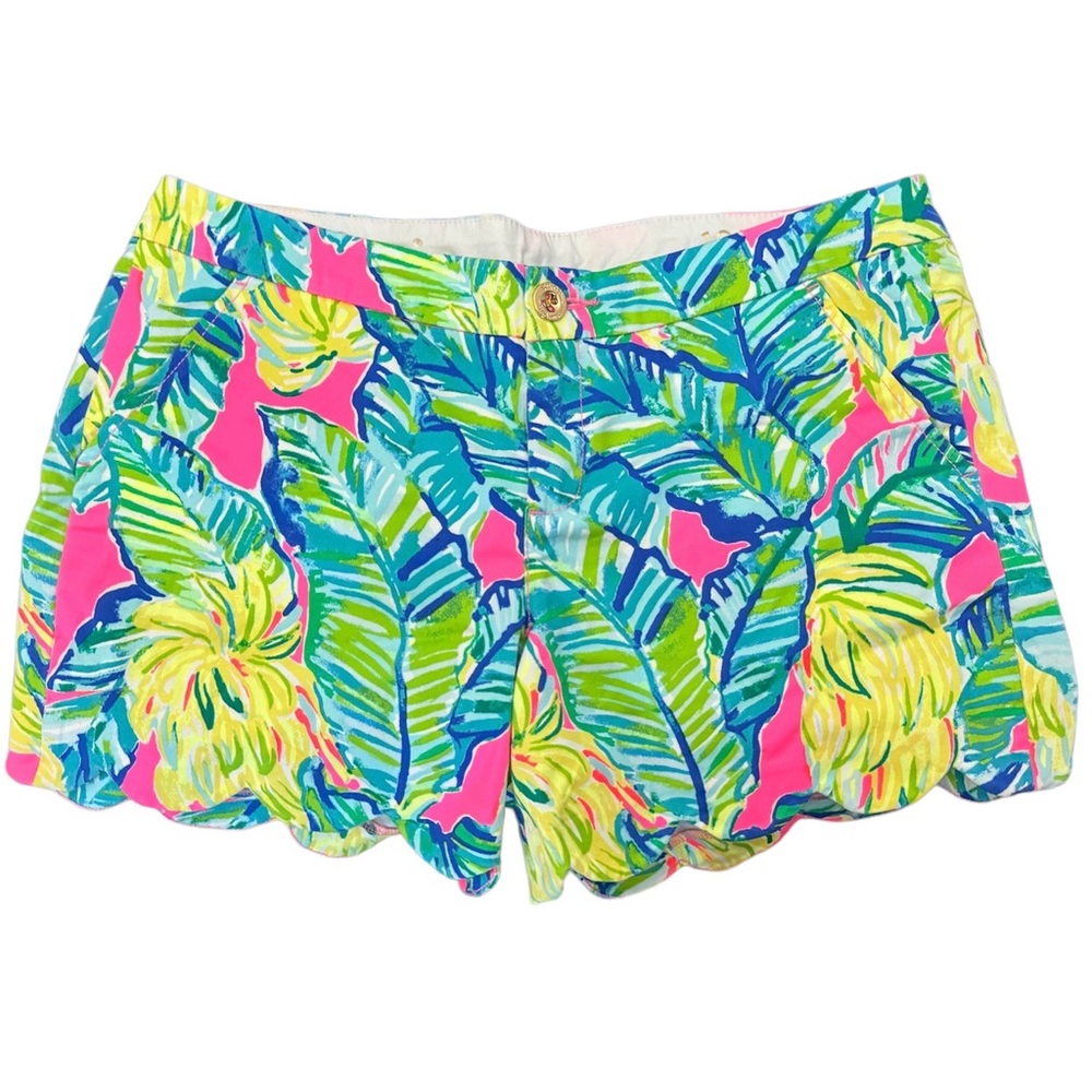 Lilly Pulitzer Buttercup Shorts Sz 10 - Local Flavor Print